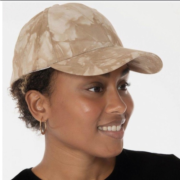 Jenni Accessories - Jenni cotton tie-dyed women's baseball cap NATURAL / BEIGE